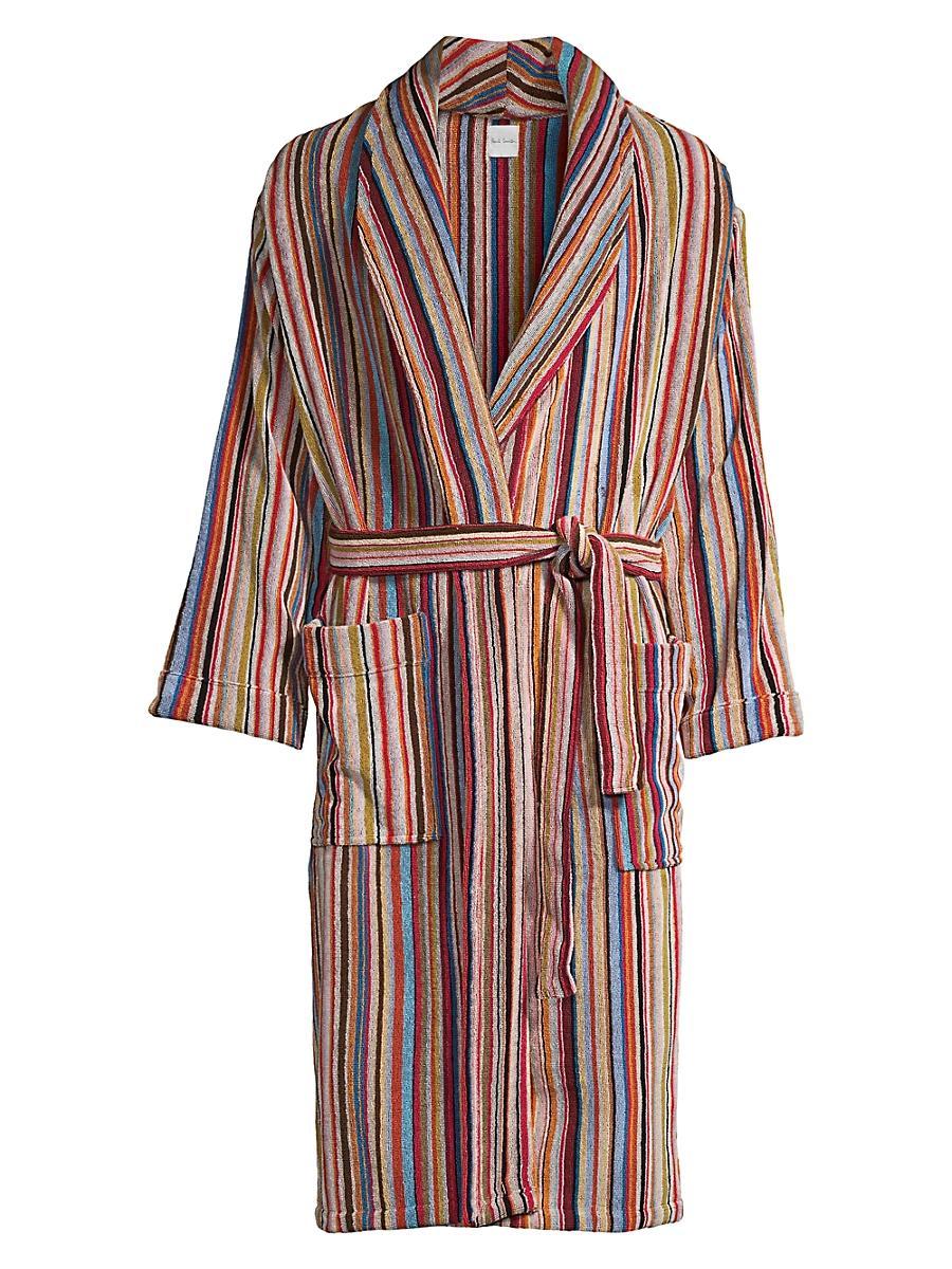 Mens Multi-Stripe Robe - Product Image