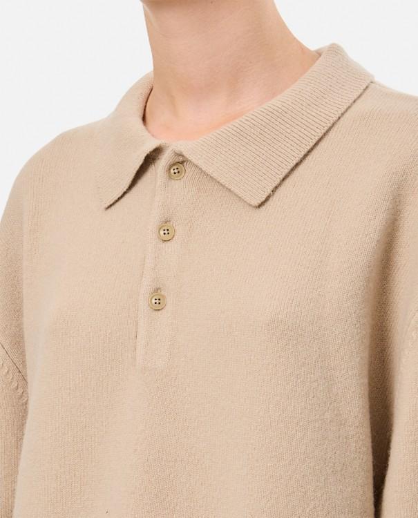 EXTREME CASHMERE Marylebone Cashmere Polo Shirt In Beige Product Image