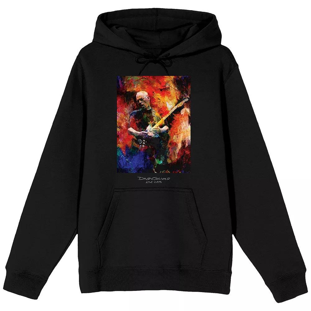 Men's David Gilmour Painted Artist Graphic Hoodie, Size: XXL, Black Product Image