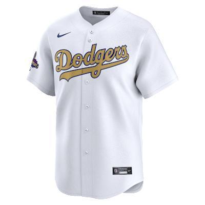 Los Angeles Dodgers 2024 World Series Champions Gold Men's Nike Dri-FIT ADV MLB Limited Jersey Product Image
