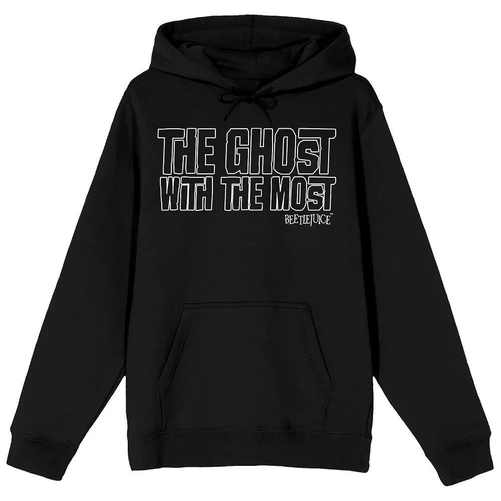 Men's Beetlejuice The Ghost With Most Graphic Hoodie, Size: Medium, Black Product Image