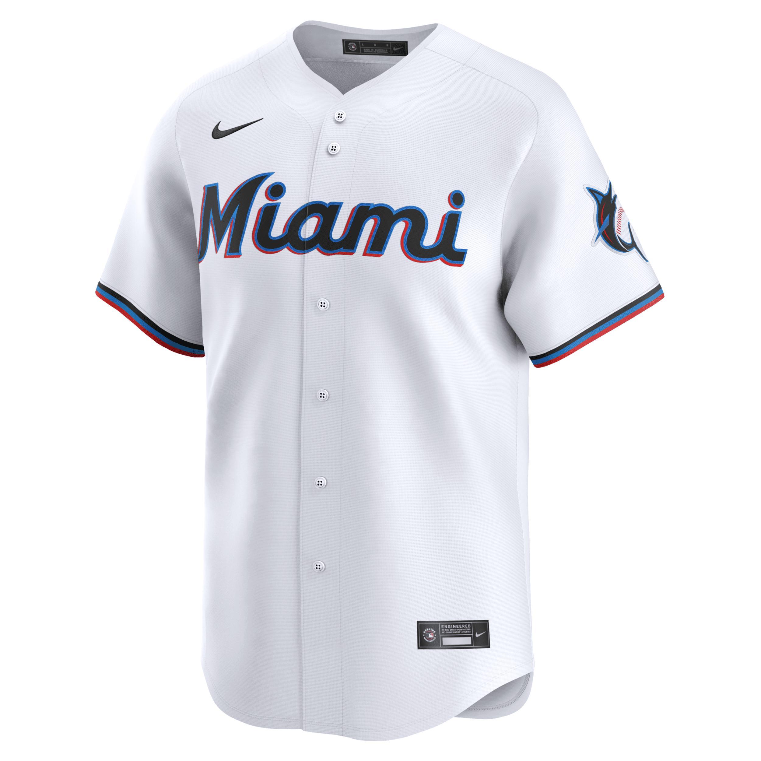Men's Nike Sandy Alcantara White Miami Marlins Home Limited Player Jersey, Size: XL Product Image