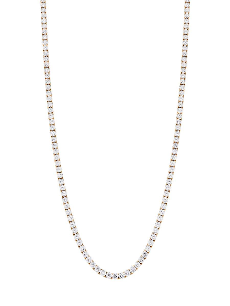 Womens Bubbly 18K-Gold-Plated & Cubic Zirconia Long Tennis Necklace Product Image