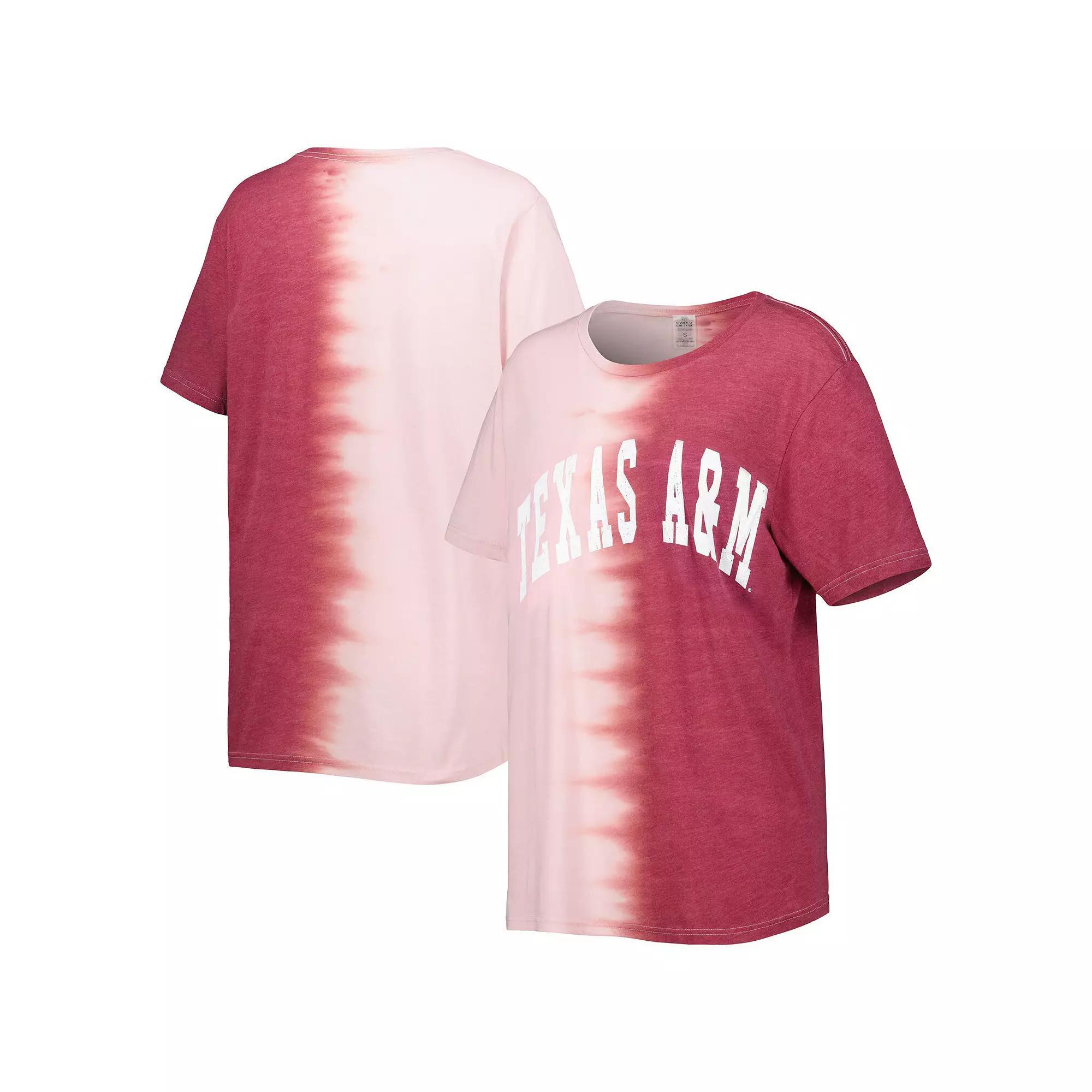 Women's Gameday Couture Maroon Texas A&M Aggies Find Your Groove Split-Dye T-Shirt, Size: XL, Red Product Image