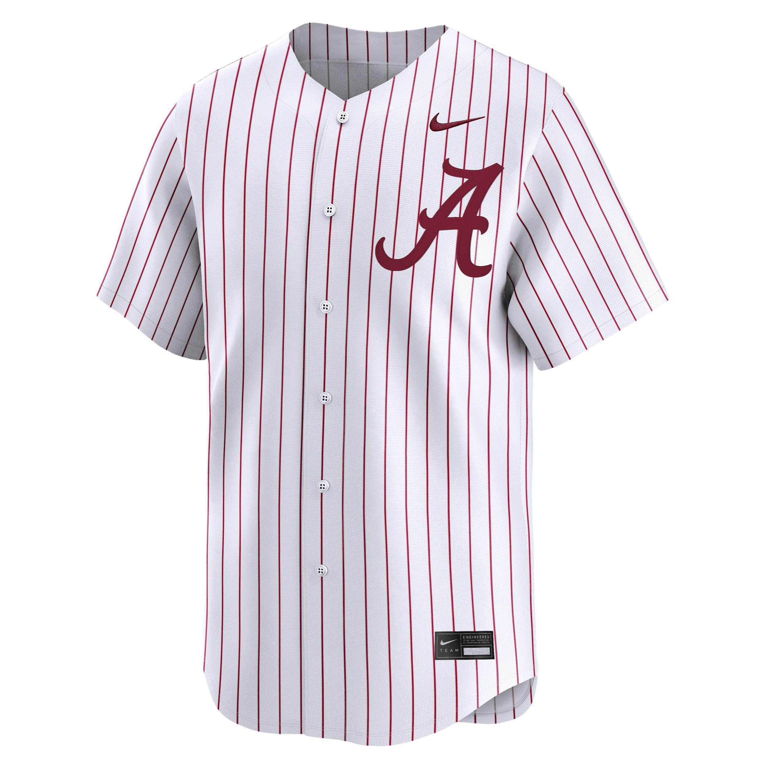 Men's Nike White Alabama Crimson Tide College Limited Baseball Jersey, Size: XL Product Image