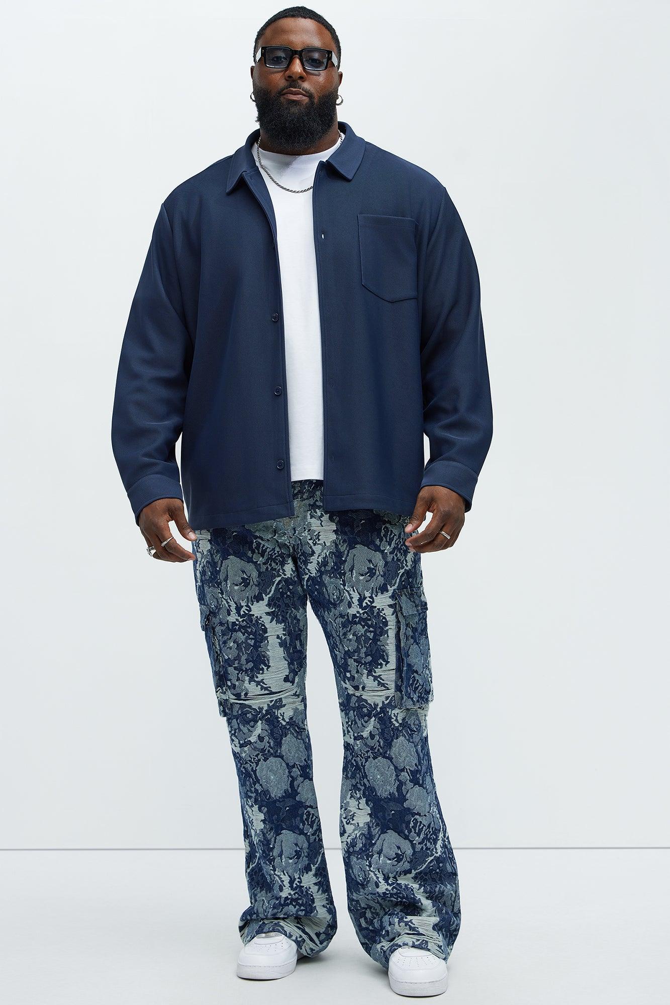 Inspired Stacked Skinny Flare Jeans - Dark Wash Product Image