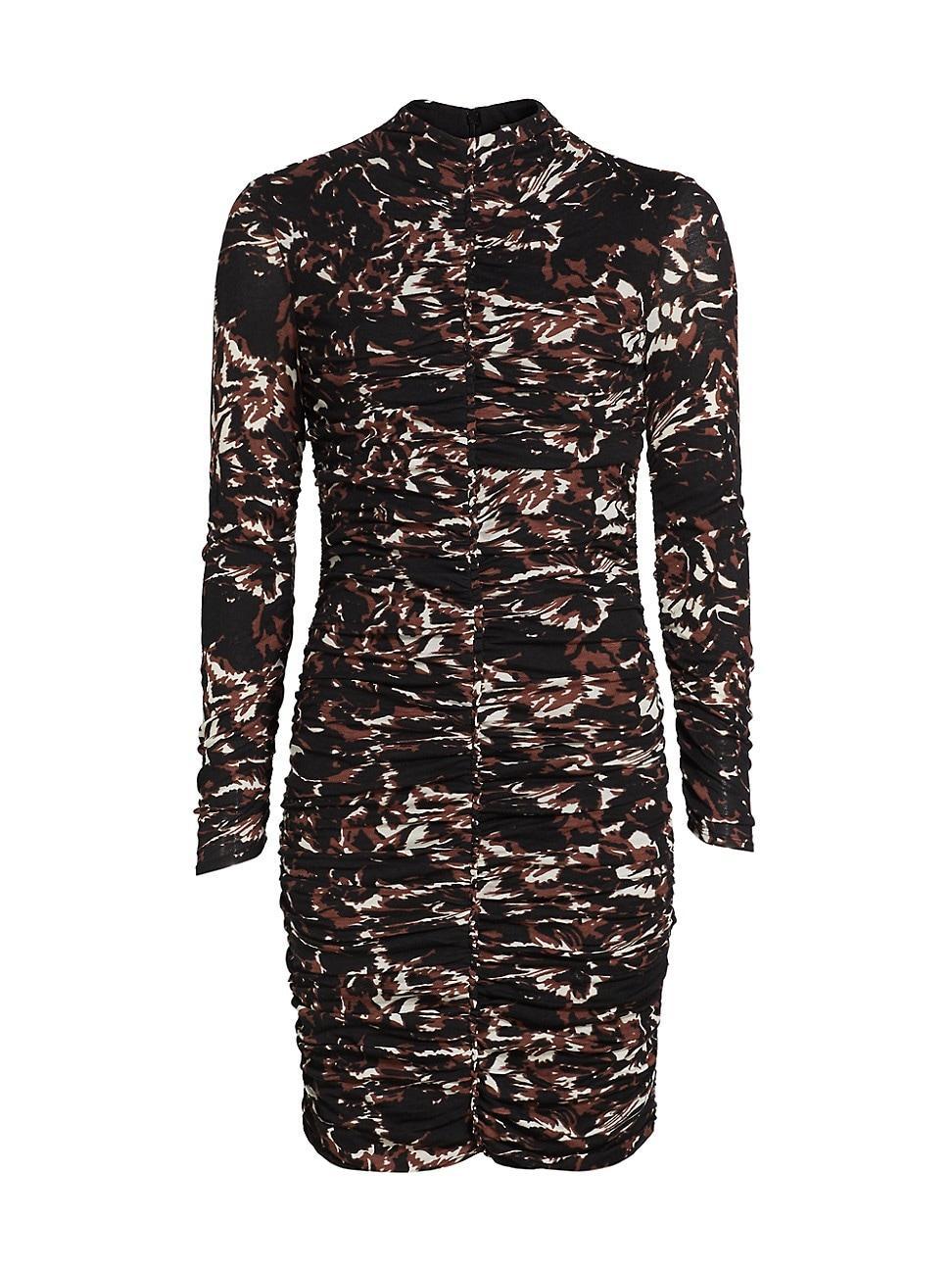 Womens Carolina Ruched Jersey Minidress Product Image