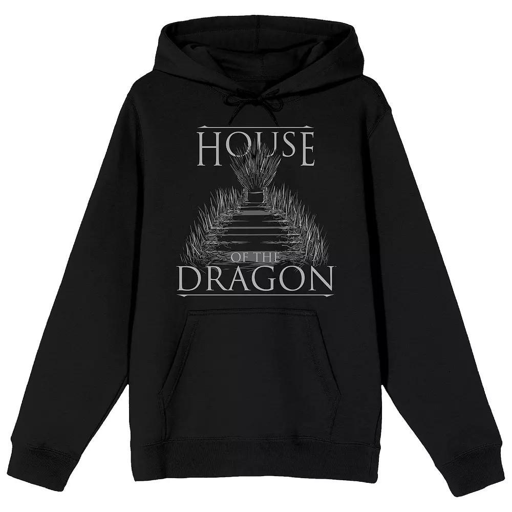 Men's House of the Dragon Throne Hoodie, Size: XL, Black Product Image