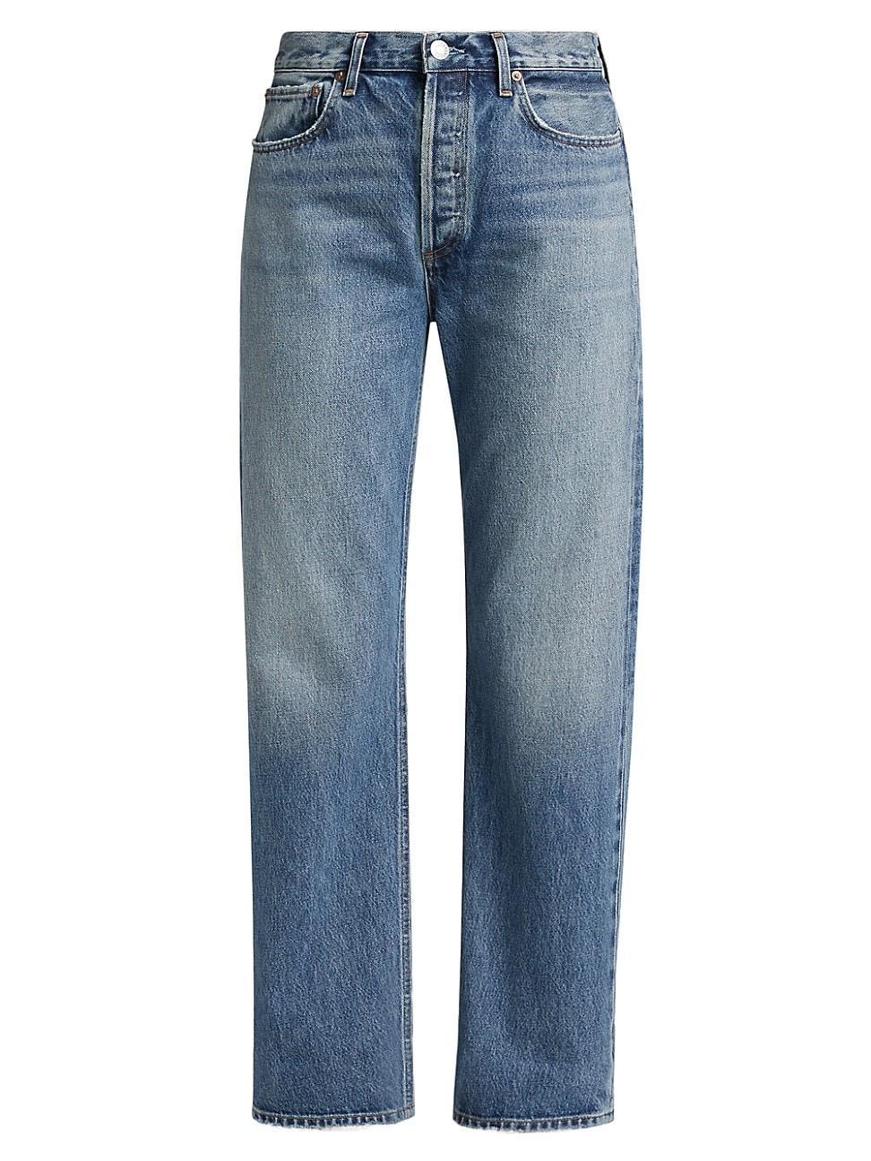 Womens Fran High-Rise Straight-Leg Jeans Product Image
