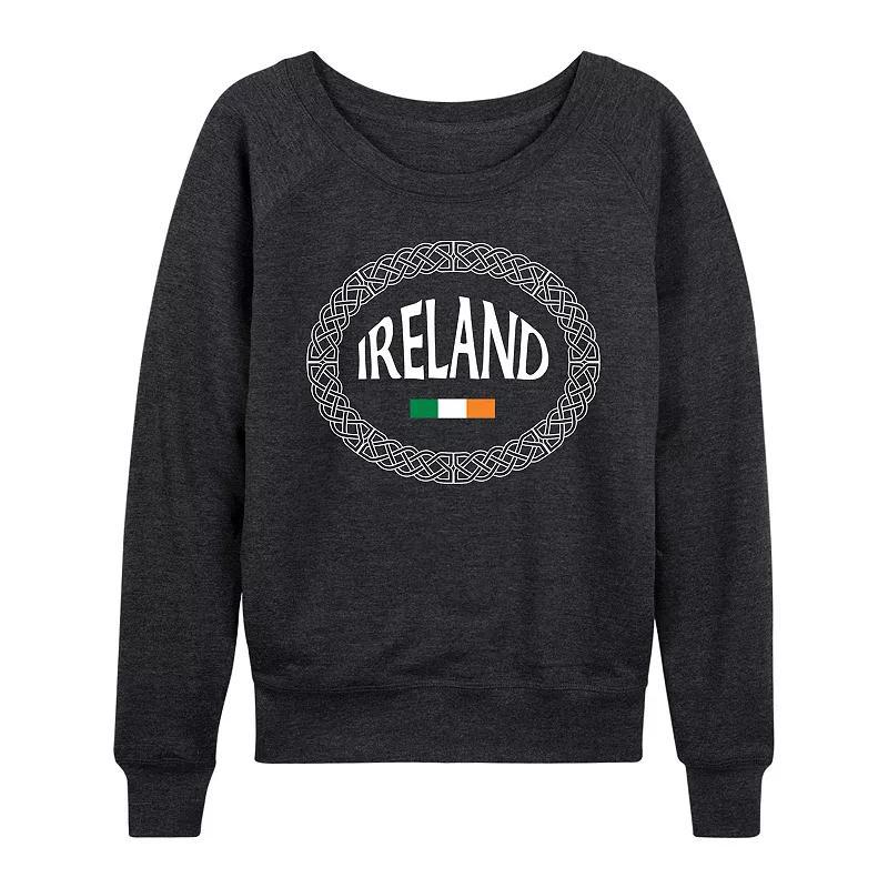 Women's Celtic Band Ireland French Terry Long Sleeve Tee, Size: XXL, Heather Grey Product Image