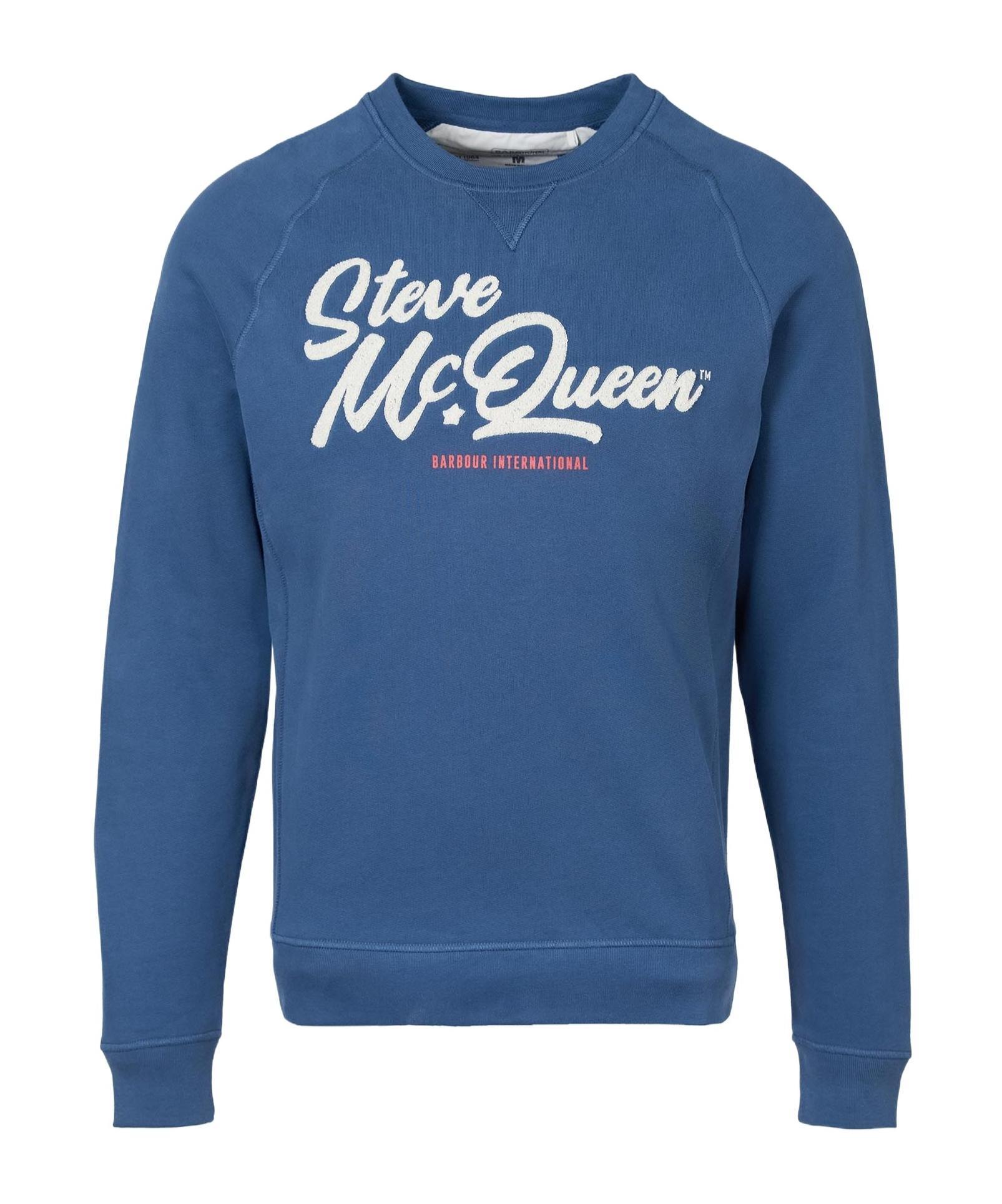 BARBOUR Long-sleeved Sweater In Blue Product Image