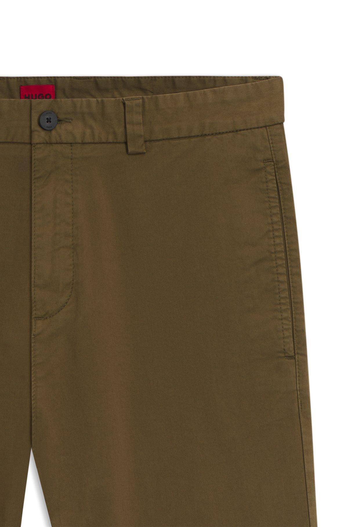 Slim-fit trousers in stretch-cotton gabardine Product Image