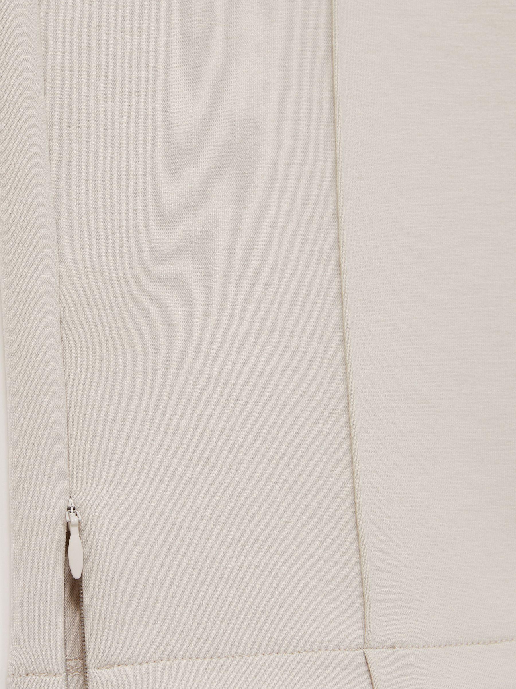 Interlock Drawstring Straight-Leg Trousers in Off White Product Image
