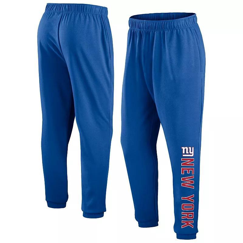 Men's Fanatics Branded Royal New York Giants Big & Tall Wordmark Lounge Pants, Size: 4XLT, Blue Product Image