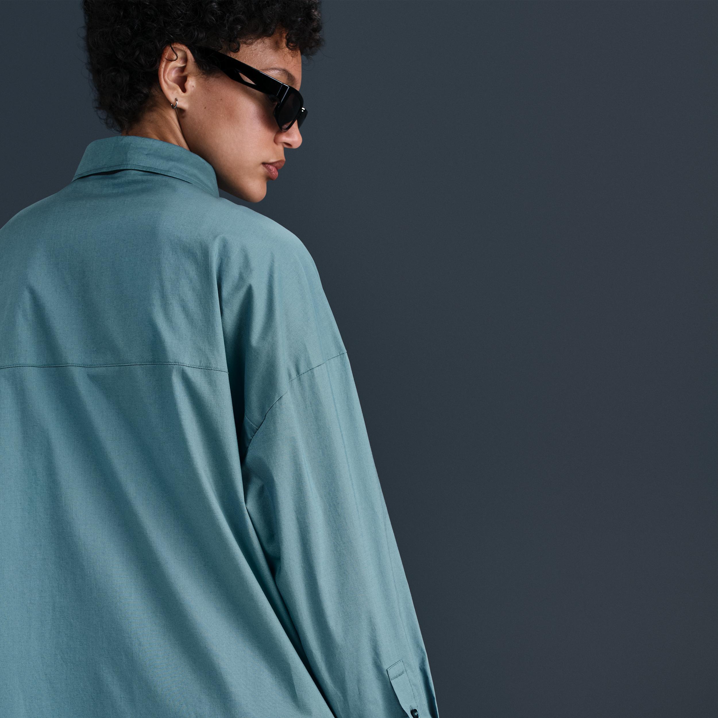 Nike Sportswear Chill Poplin Women's Loose Long-Sleeve Button-Up Top Product Image