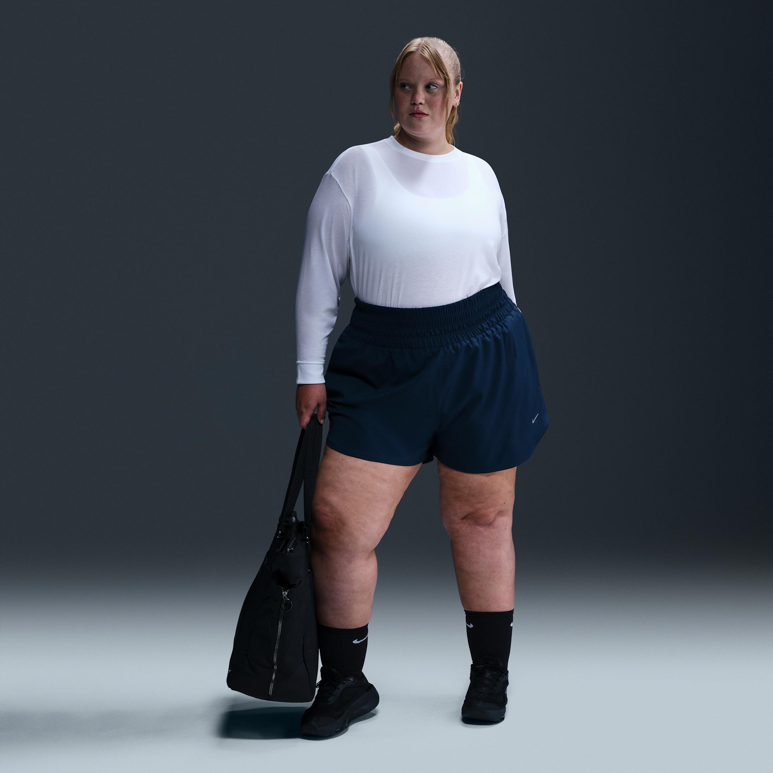 Nike Women's One Relaxed Dri-FIT Long-Sleeve Top (Plus Size) Product Image