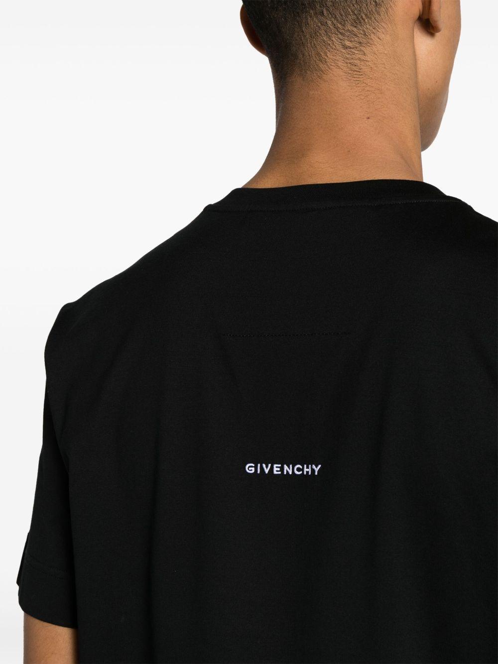 4G-embroidered cotton T-shirt Product Image