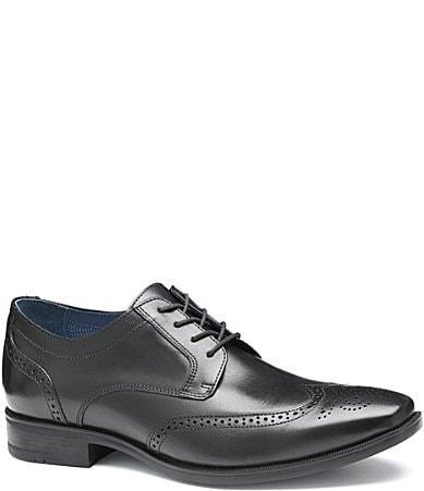 Johnston  Murphy Mens Gibbons Leather Wingtip Lace Up Oxfords Product Image
