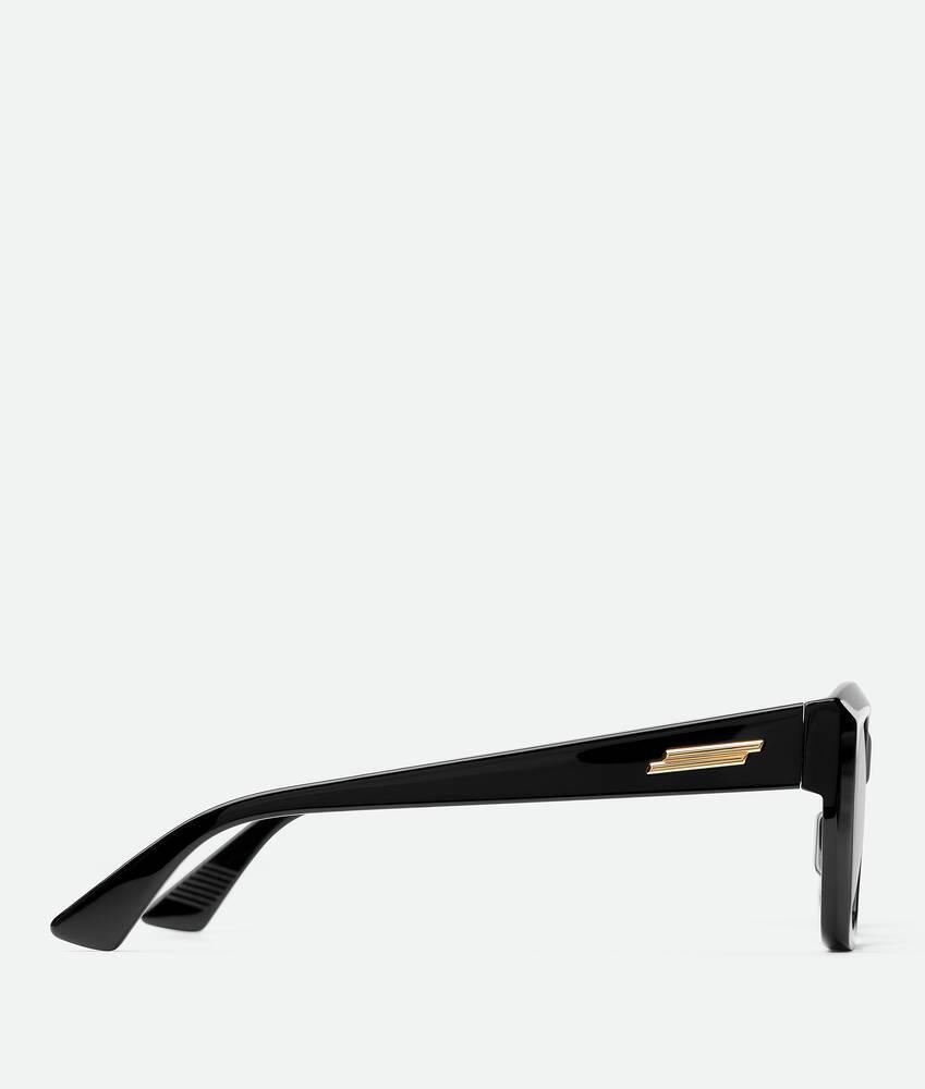 Women's Classic Acetate Square Eyeglasses in Black/transparent Product Image