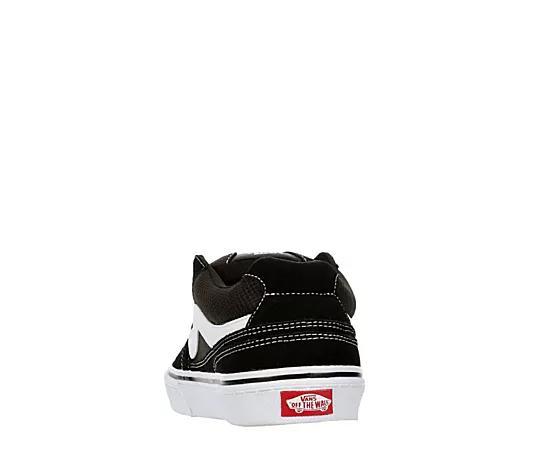 Vans® Caldrone Men's Suede Shoes, Size: 10.5, Black White Product Image