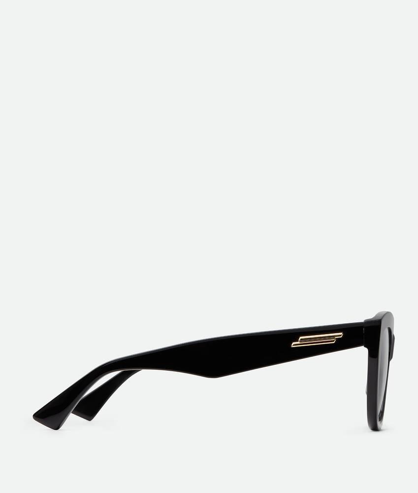 Women's Classic Recycled Acetate Cat Eye Eyeglasses in Black/transparent Product Image