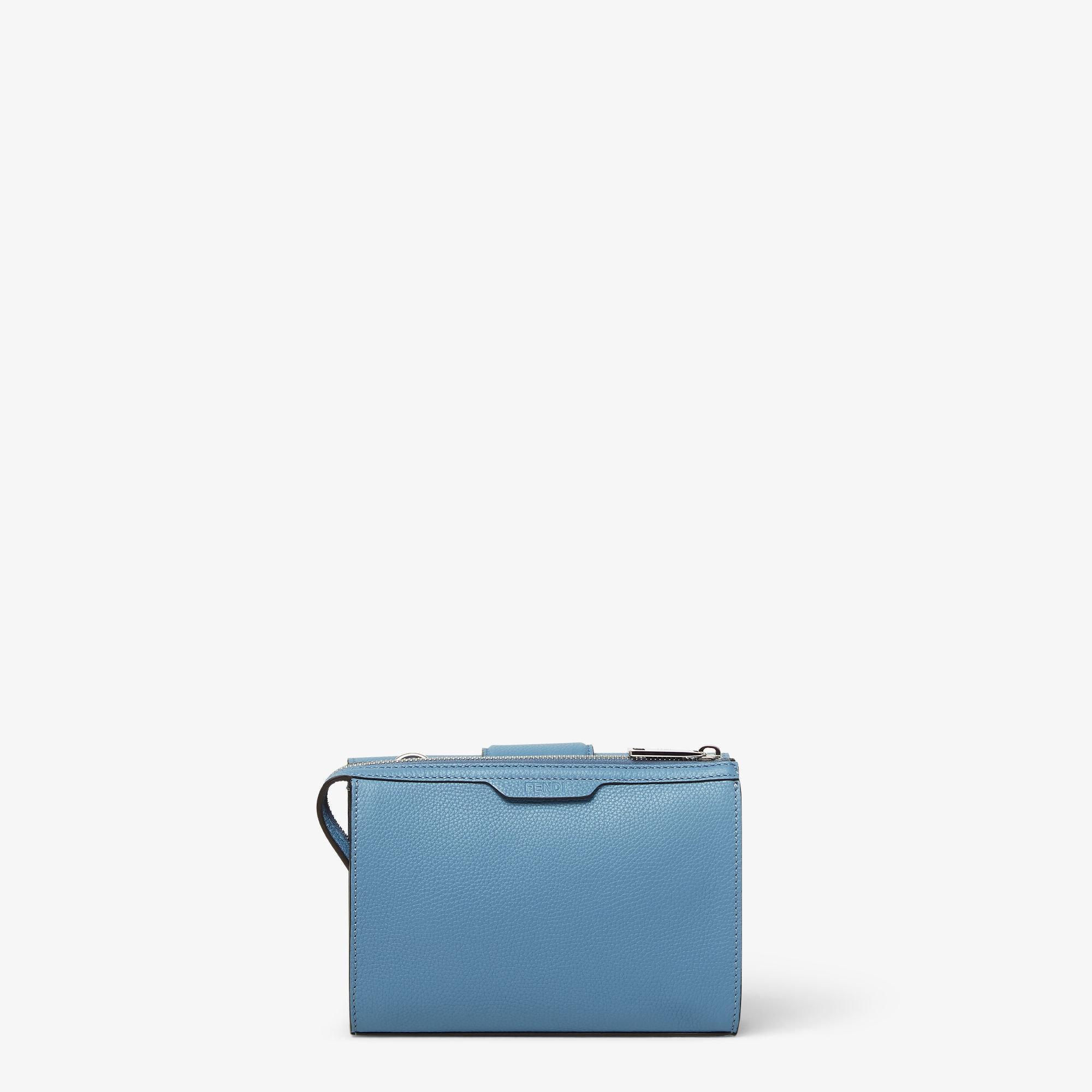 Double BaguetteBlue leather bag Product Image
