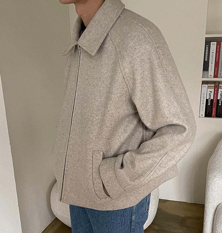 RT No. 3402 WOOLEN ZIP-UP COLLAR JK Product Image