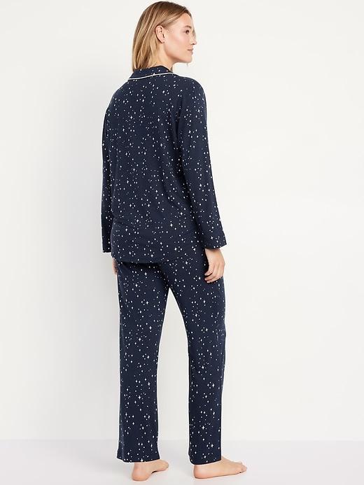 Knit Jersey Pajama Pant Set Product Image