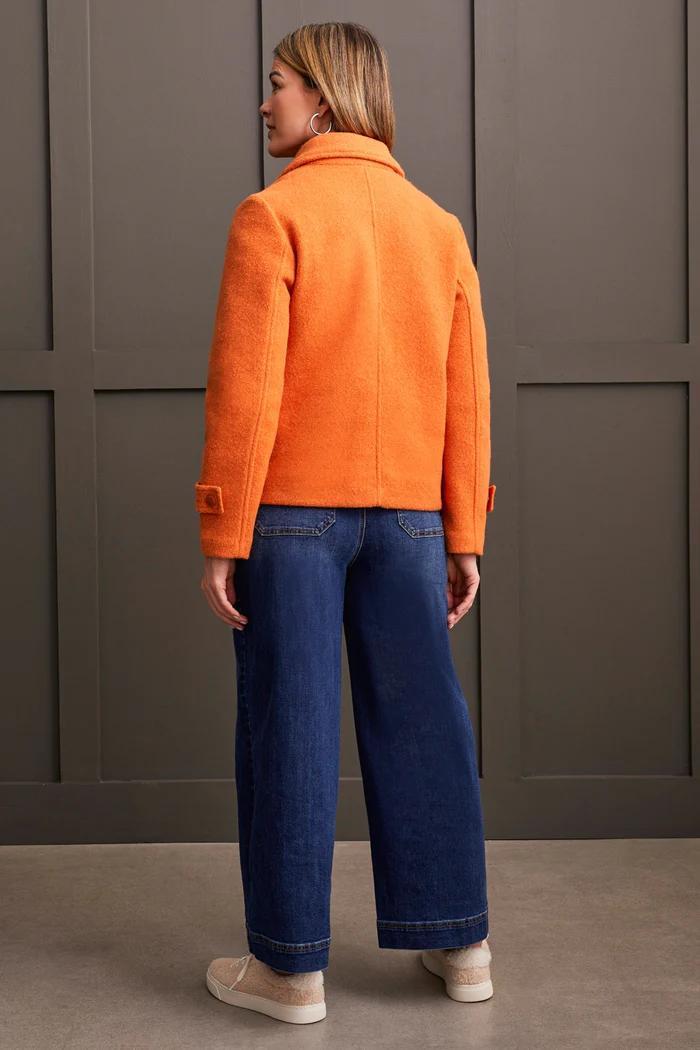 Wool Peacoat Snap Front Product Image