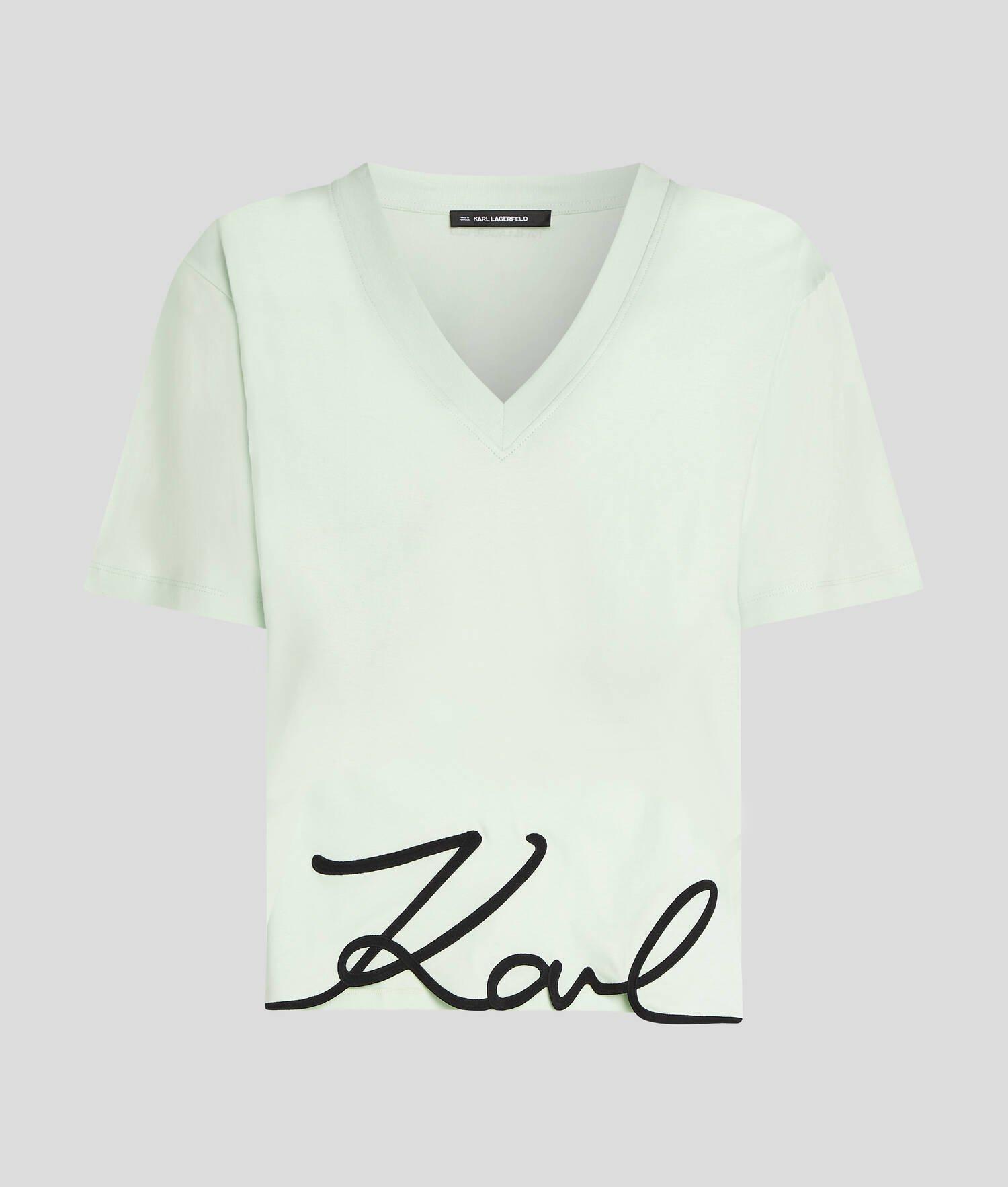 KARL SIGNATURE V-NECK T-SHIRT Product Image
