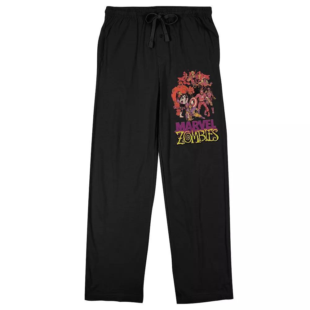 Men's Marvel Zombies Sleep Pants, Size: Small, Black Product Image