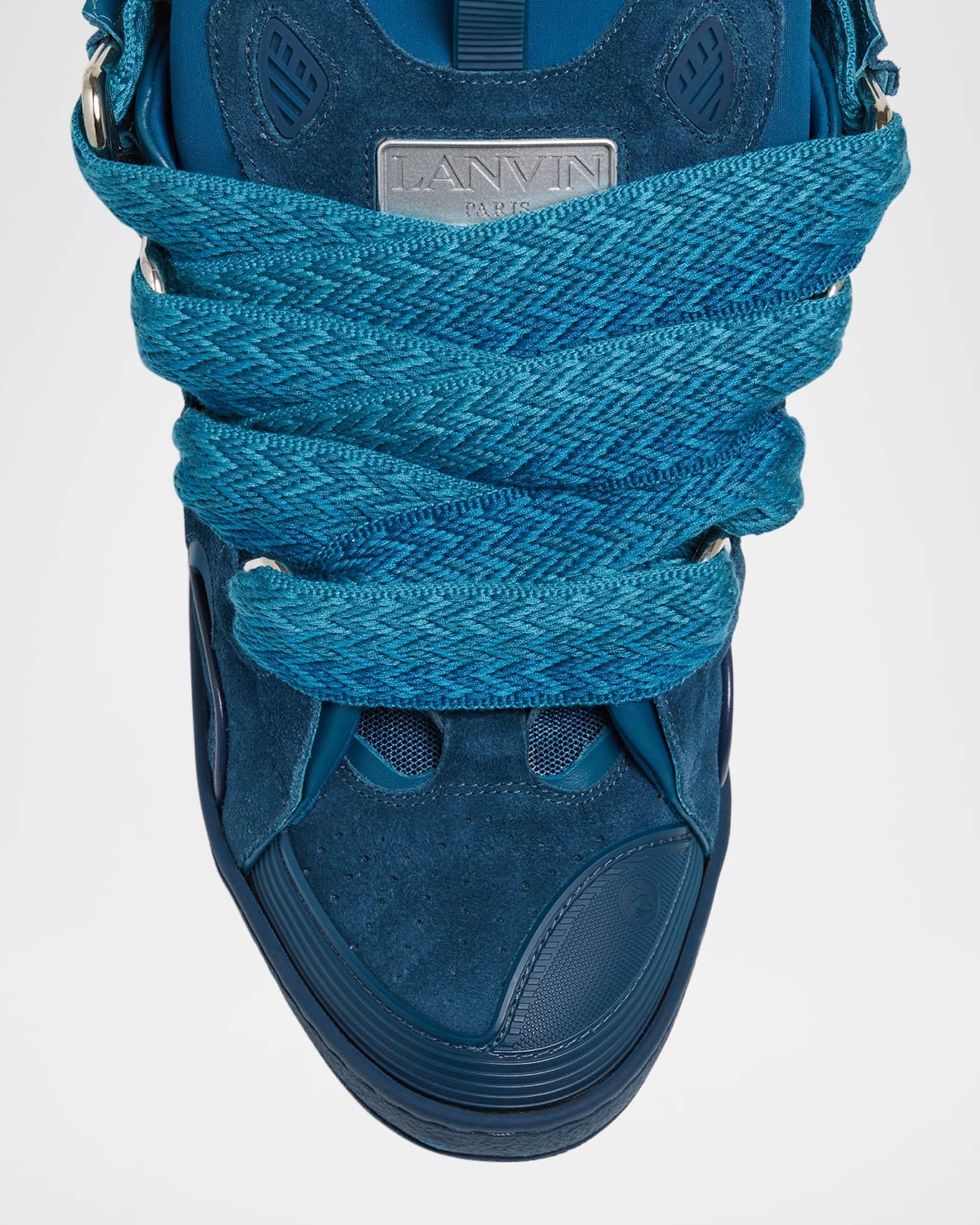 Men's Curb Suede Low-Top Sneakers Product Image