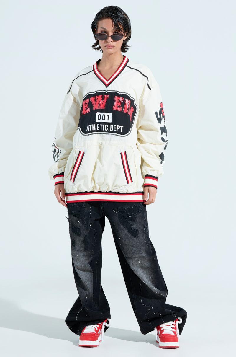 NO BIGGIE OVERSIZED NYLON SWEATSHIRT Product Image