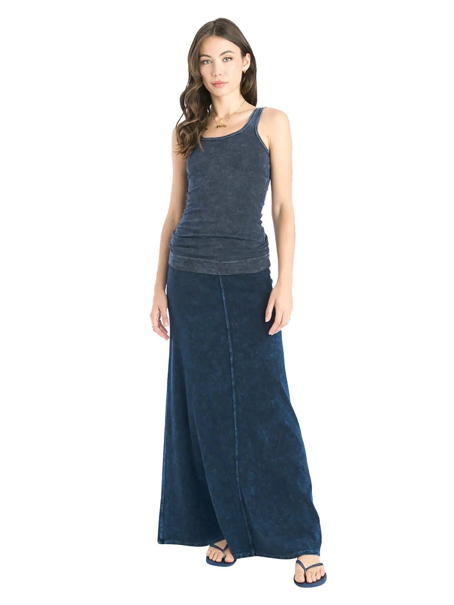 Hard Tail Flat Waist Sweep Skirt B-143 Product Image