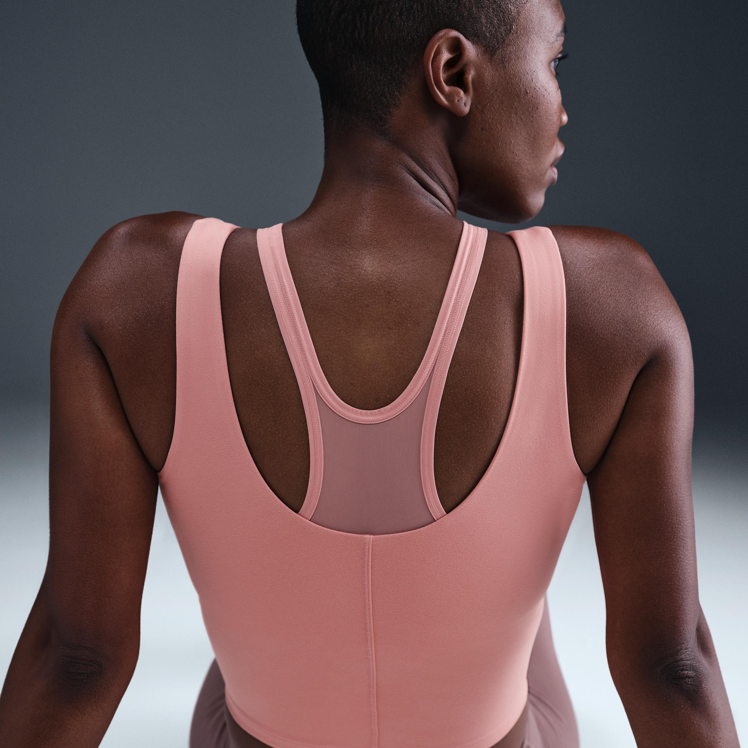 Nike Women's One Fitted Dri-FIT Cropped Tank Top Product Image