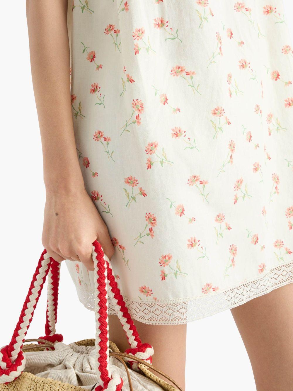 floral-print linen dress Product Image