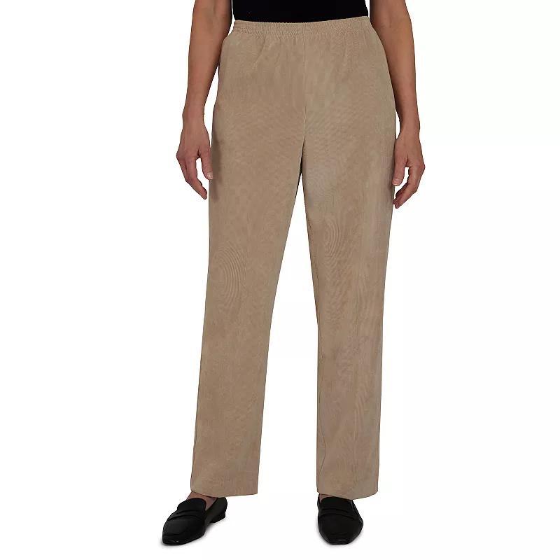 Petite Alfred Dunner Classics Corduroy Pull-On Straight-Leg Pants, Women's, Size: 16P-Short Product Image