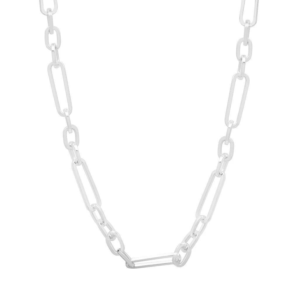 LC Lauren Conrad Silver Tone Paperclip Link Chain Necklace, Women's, None Product Image