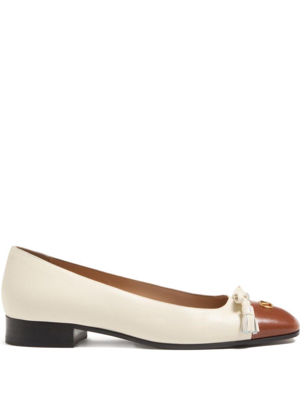 tassel-embellished leather ballet flats Product Image