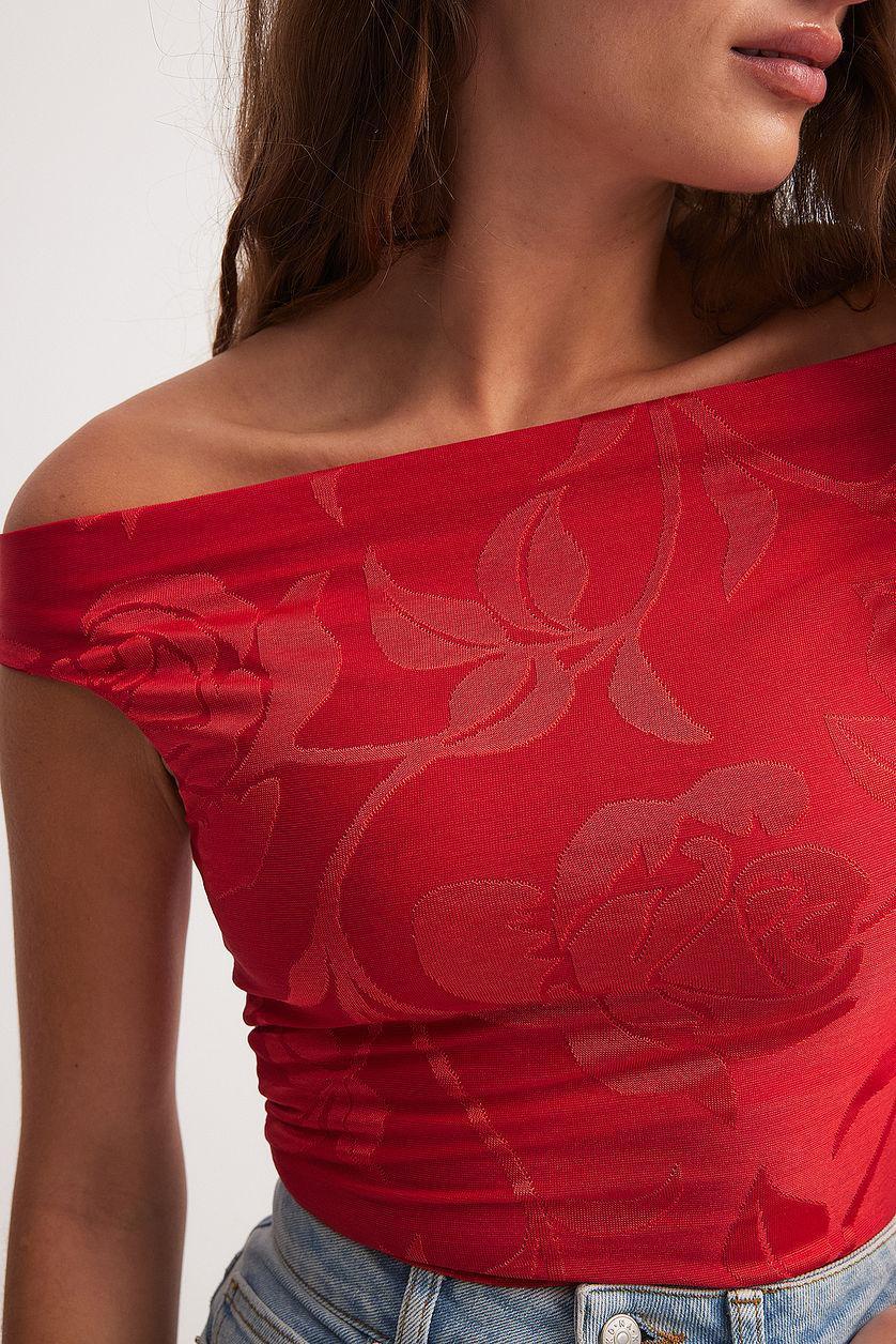 Off shoulder Waterfall Top Product Image