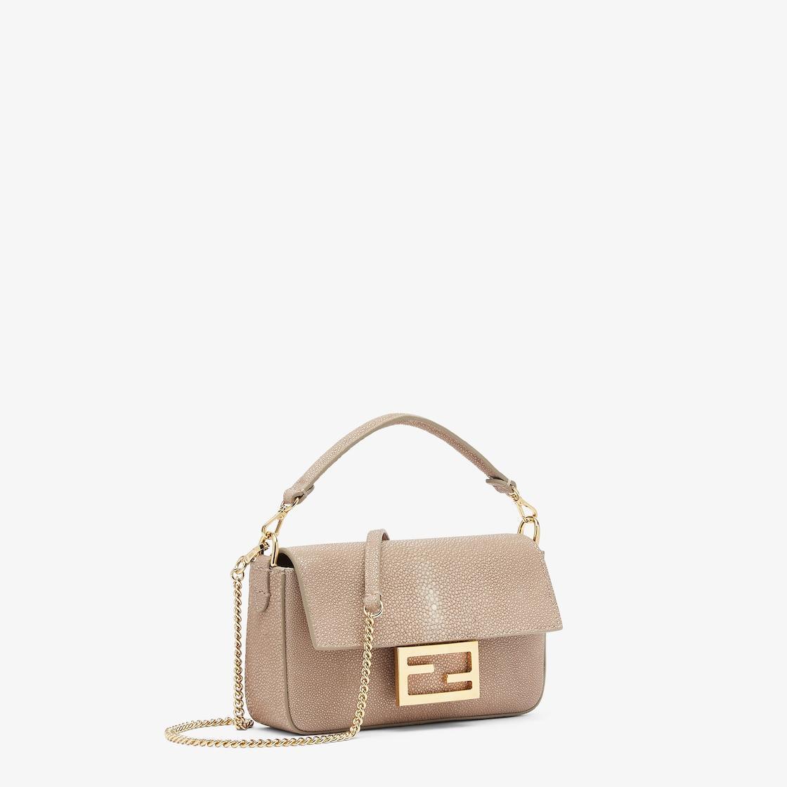 Baguette MiniDove gray stingray leather Product Image