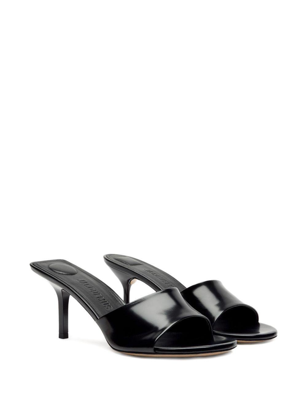 70mm leather open-toe mules Product Image