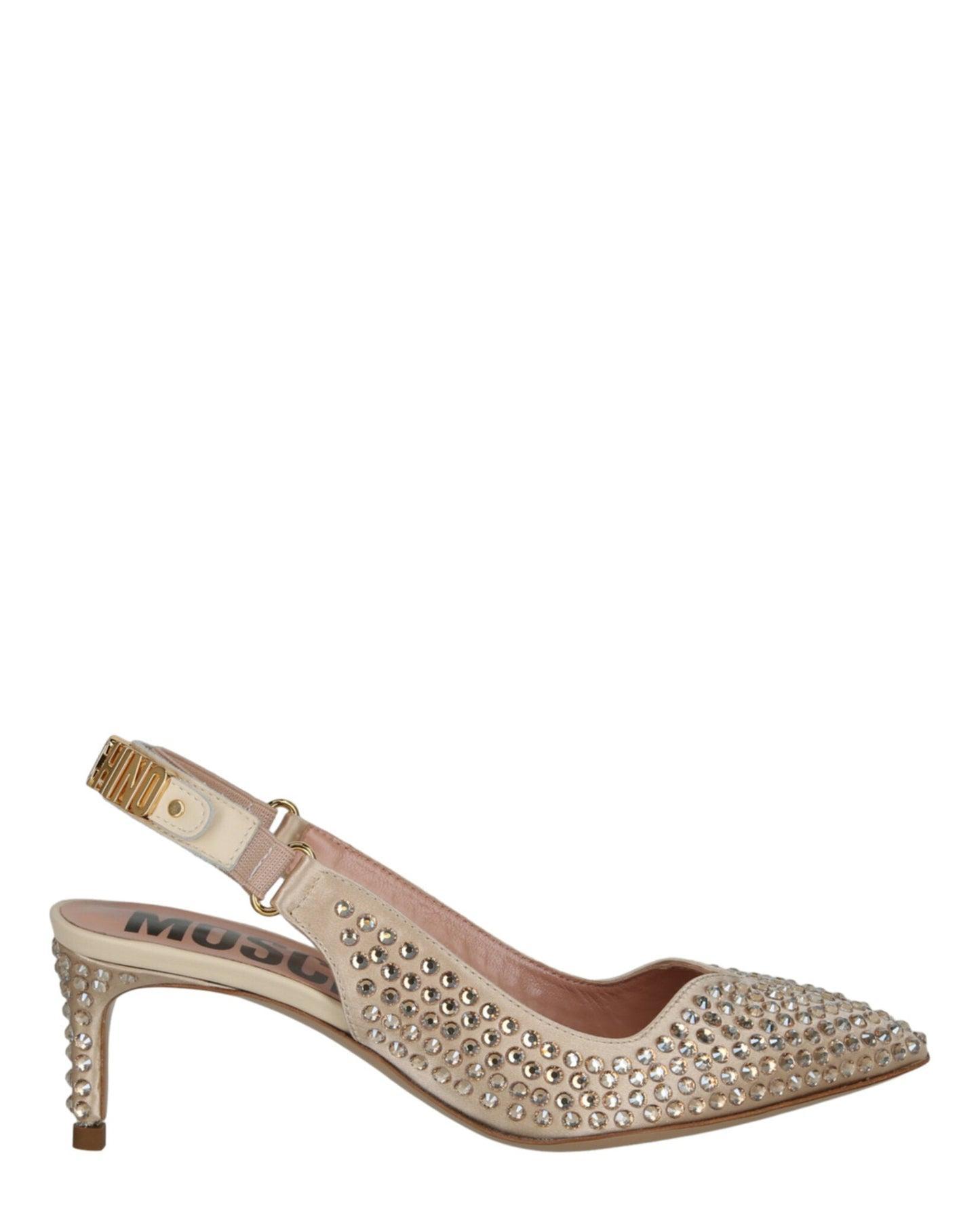 Moschino Crystal Embellished Kitten Heels Product Image