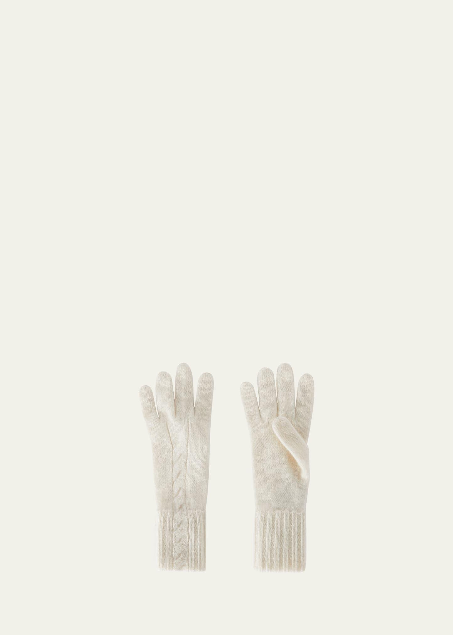 Short Knit Cashmere Gloves Product Image