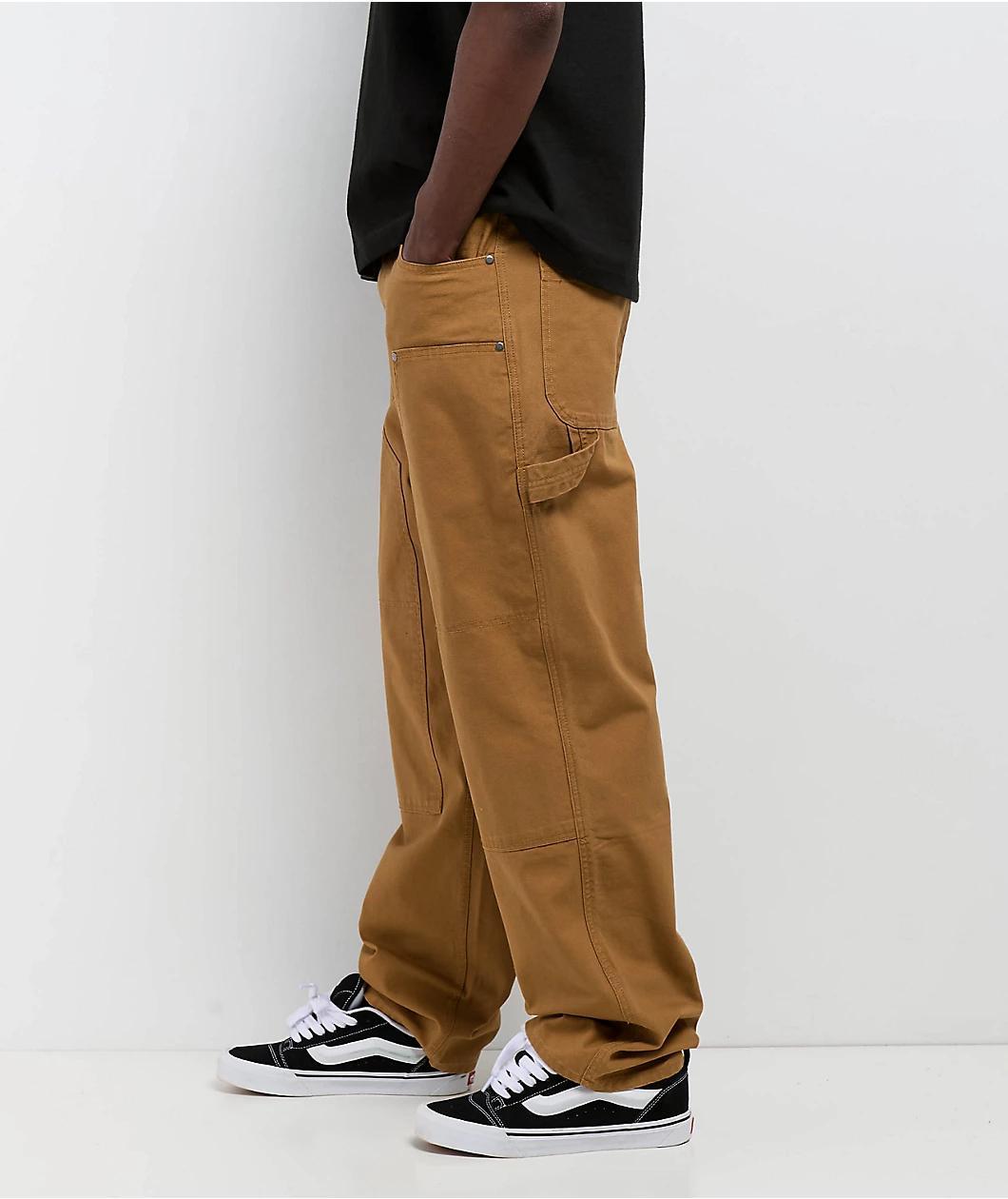 Empyre Hammer Man Dark Khaki Canvas Loose Fit Carpenter Skate Pants Product Image