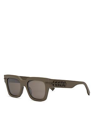 Mens Tonal Logo Acetate Square Sunglasses Product Image