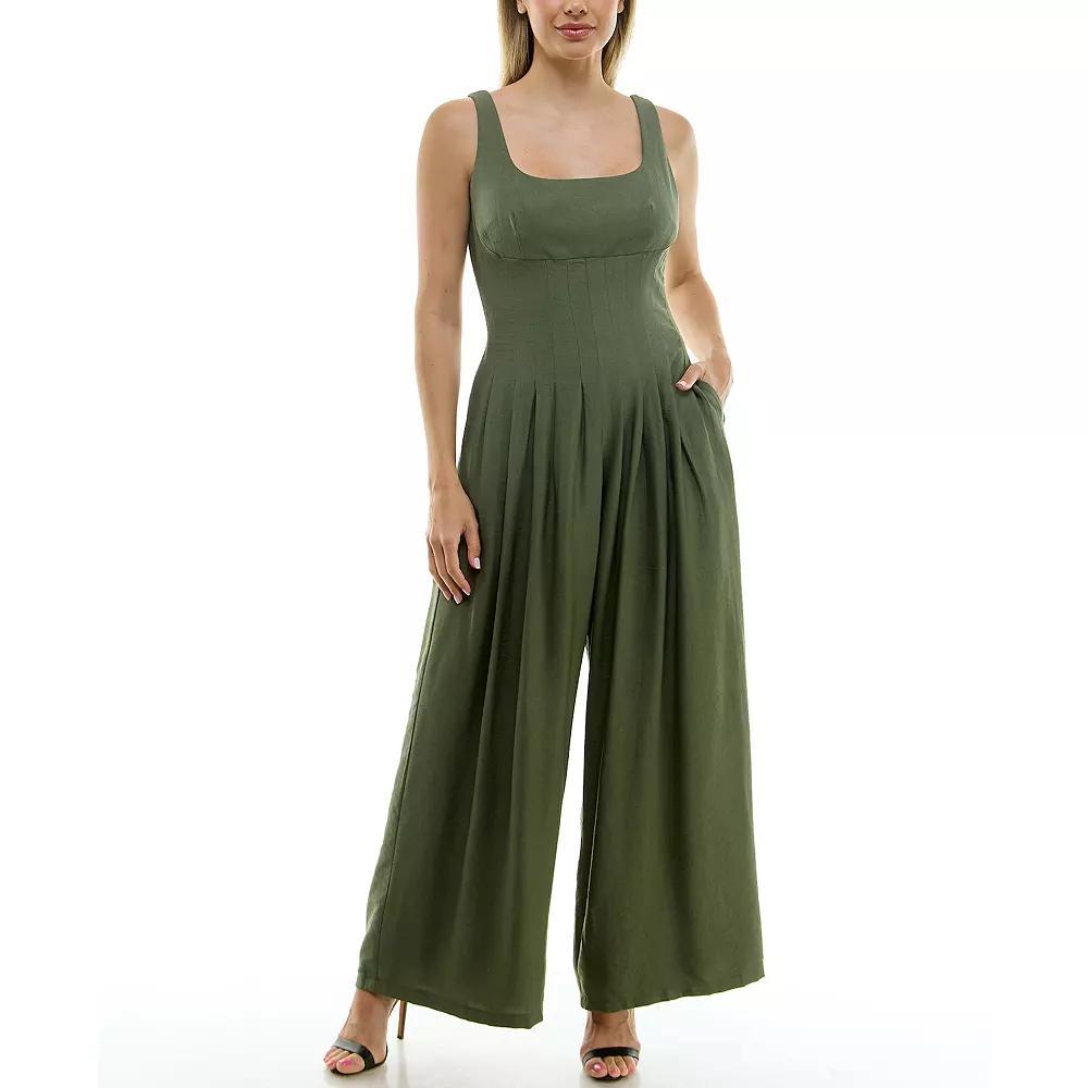 Women's Taylor Solid Jumpsuit, Size: 2, Basil Product Image