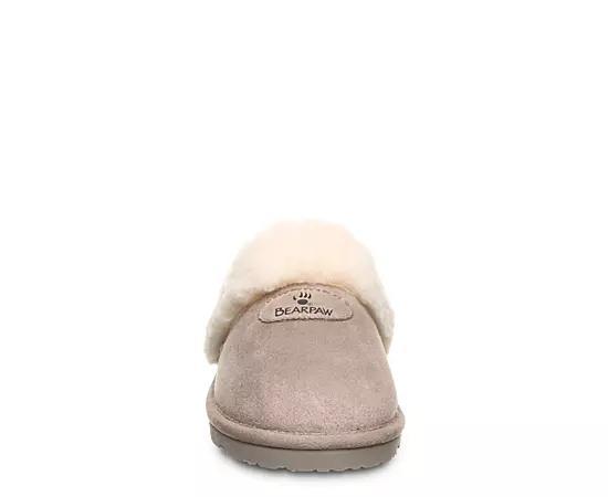 Bearpaw Effie Women's Plush Collar Slippers, Size: 11, Iced Brown Product Image