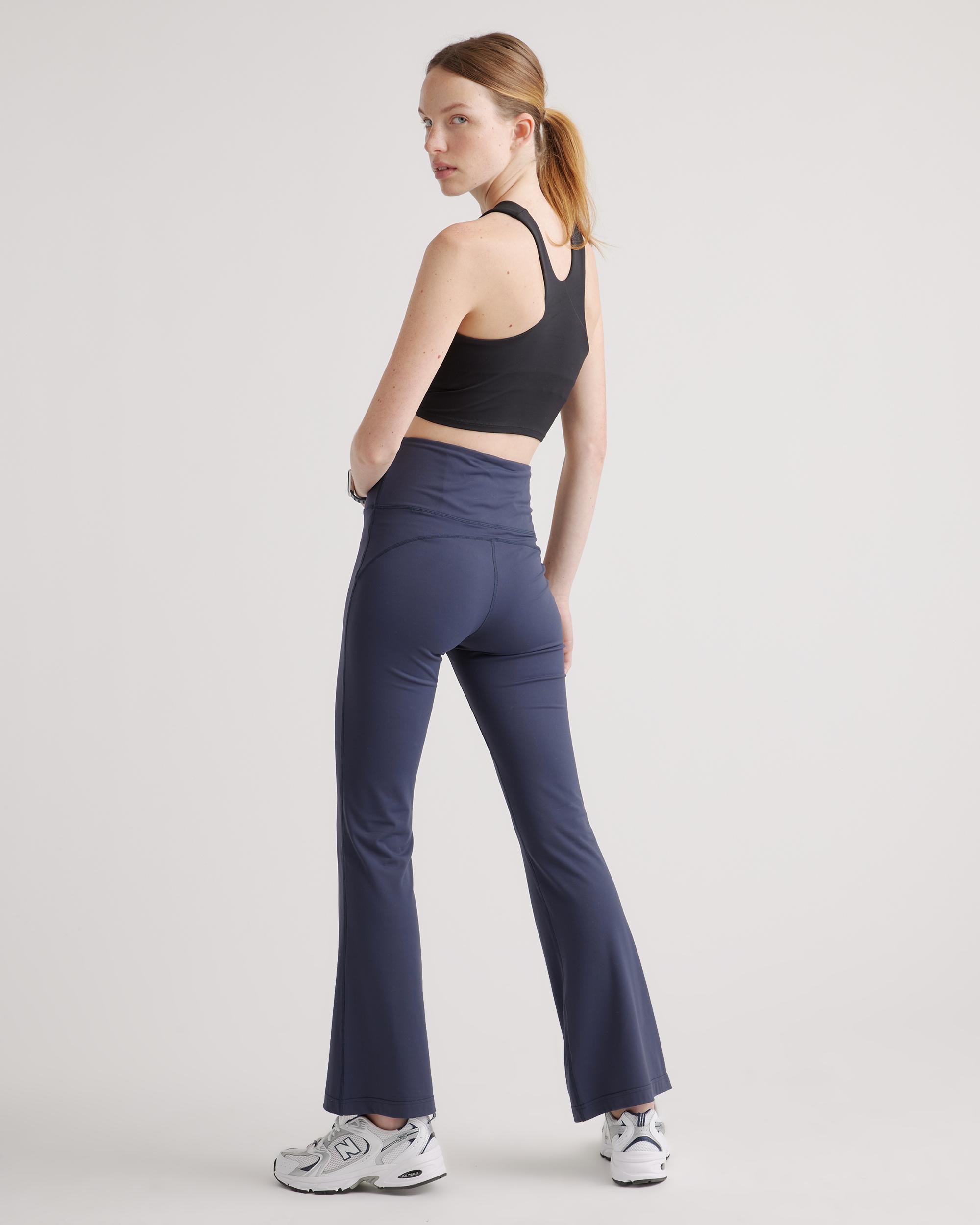 Quince | Women's Ultra-Form High-Rise Flared Pants Size XL, Nylon/Spandex Product Image