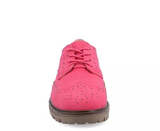Journee Claudiya Tru Comfort Foam Womens Oxford Shoes Brown Product Image